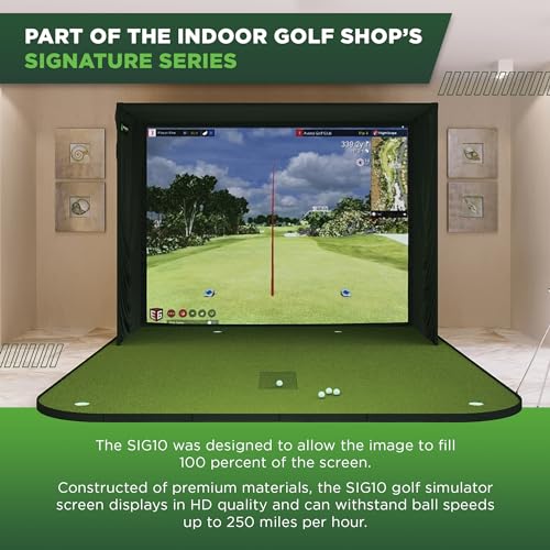 The Indoor Golf Shop SIG8 Golf Simulator Enclosure - Includes SIGPRO Premium Screen