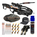 RAVIN Crossbows R26X Bundle with Protective Soft Case, Lighted Nocks (9-Pack), Carbon Arrows (6-Pack) Black