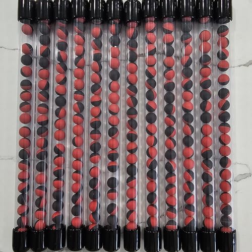 Riot Balls 500 Count Non-Lethal Pepper Spray & Tear Gas Blend Projectiles Black/Red