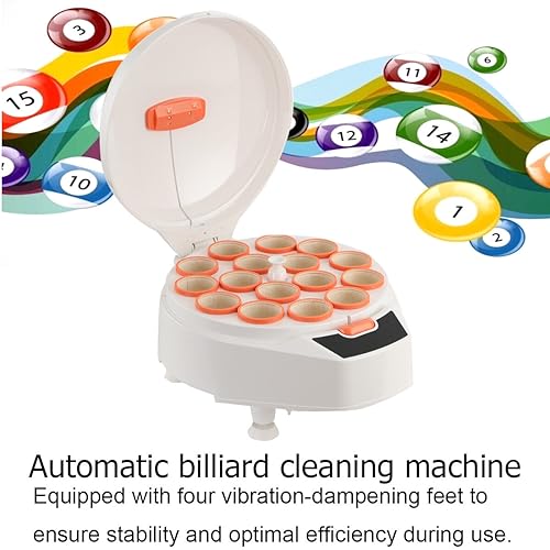 TABODD Automatic Billiard Cleaning Machine 180W Electric Snooker Polishing Washing Machine White #05