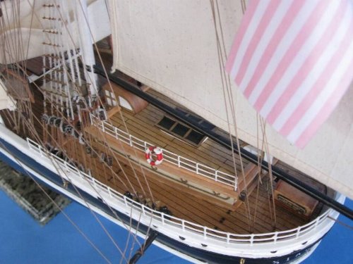 Handcrafted Nautical Decor Hampton Nautical Star of India Model Ship 50" Fully Assembled