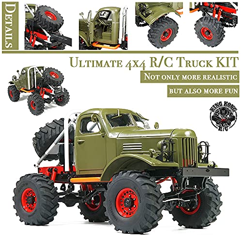 Kingkong RC 1/12th Mud Monster 4x4 Soviet Truck Metal Chassis Kit White