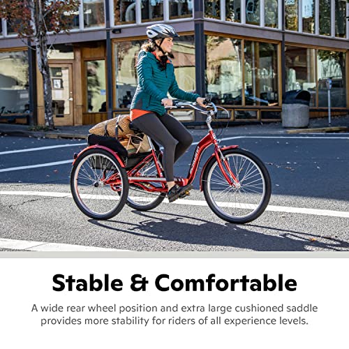 Schwinn Meridian Deluxe Adult Tricycle Bike 26-Inch Red