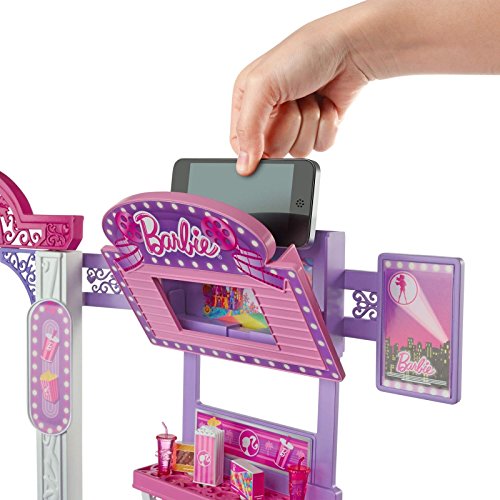 Barbie Malibu Ave Shopping Mall Playset - 50+ Pieces with Working Escalator, Fashion Boutique, Hair Salon, Food Court & Theater