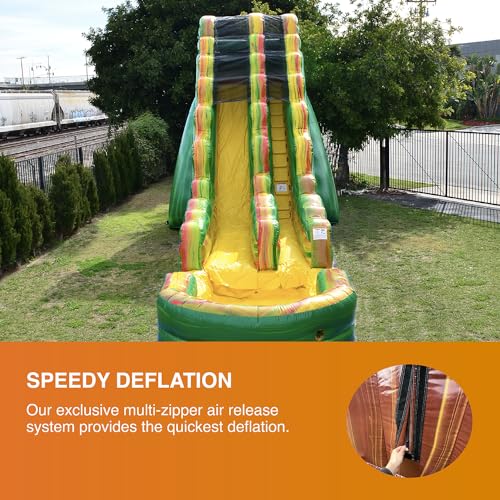 JumpOrange Commercial Inflatable Water Slide with Splash Pool Amazon River