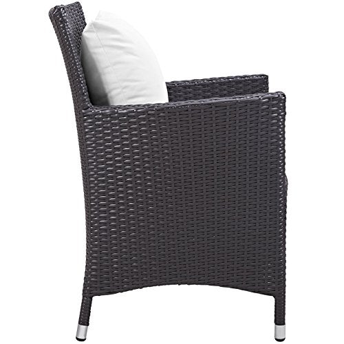 Modway Convene 11-pc Outdoor Patio Dining Set Espresso Peridot