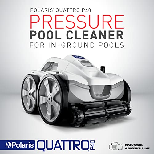 Polaris Quattro P40 Pressure Side Pool Cleaner White