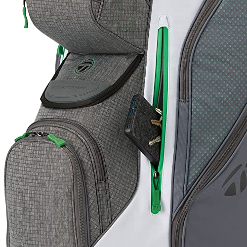 TaylorMade 2022 Supreme Cart Bag Gunmetal White/Green