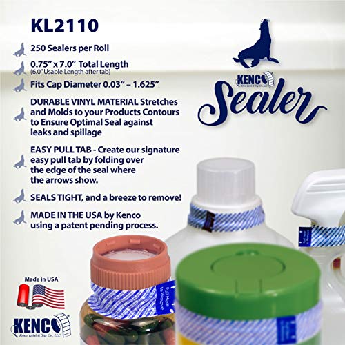 Kenco Sealer Reduces Liquid Leaks and Spills with Easy Pull Tab 3/4" X 6" Pallet
