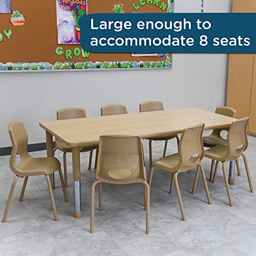 Angeles As We Grow Kids School Activity Table 30"x60" Maple-Tan