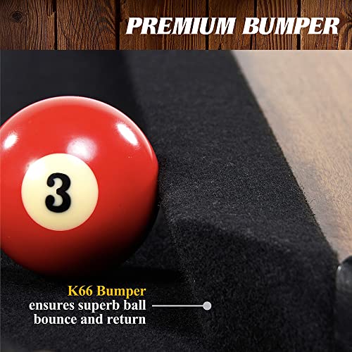 Barrington Billiards 8' Urban Slate-Tech Pool Table Set Cement/Wood Grain/Black