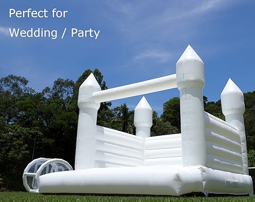 Okayego 13.5FT White Bounce House Castle with 750W Blower