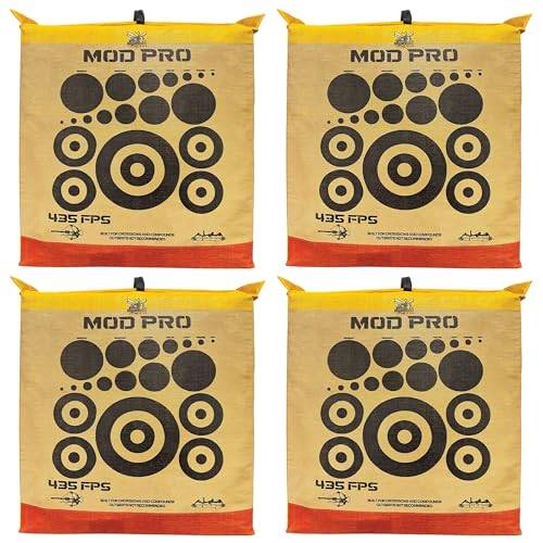 Morrell Yellow Jacket MOD Pro Archery Target with E-Z Tote Handle, 4 Pack Yellow