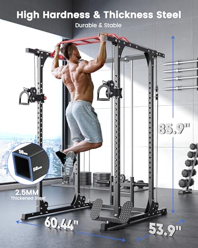 AKYEN Power Cage with Adjustable Cable Crossover System Black-01