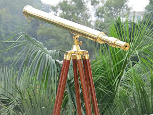 NauticalMart Solid Brass Harbormaster Telescope 40" Case Pack of 6