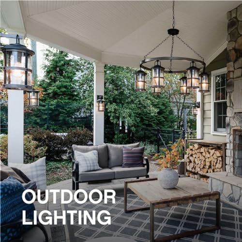 Hinkley Porter Medium Outdoor Pendant 4-Light Aluminum Clear Glass Aged Zinc