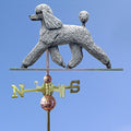Poodle Hand Carved & Painted Weathervane Grey 22 Inch
