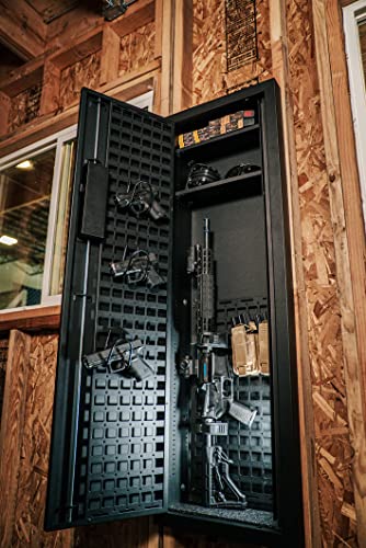 V-Line Tactical Closet Vault Flat Black In-Wall Gun Safe