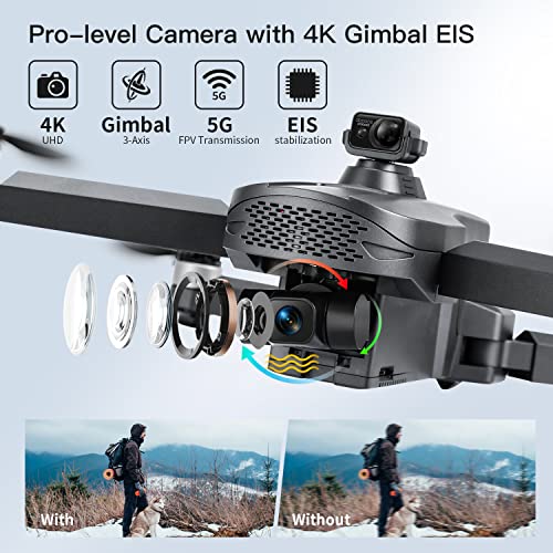Tucok 011RTS 4K Camera Drone GPS Obstacle Avoidance Dark Black