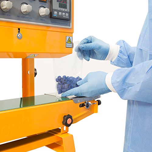 JORESTECH Continuous Plastic Bag Band Sealing Date Sealer Printer Machine Silver
