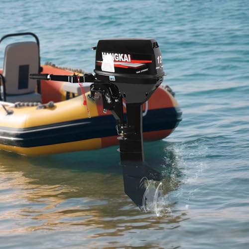 Sootvp 12HP 2 Stroke Outboard Motor Long Shaft Black