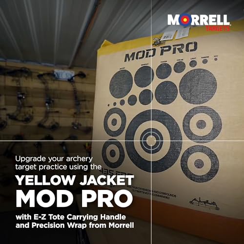 Morrell Yellow Jacket MOD Pro Archery Target with E-Z Tote Handle, 4 Pack Yellow