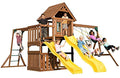 Swing-N-Slide Timberview Wooden Play Set Brown