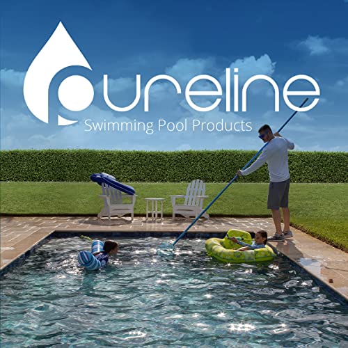 Pureline Oval Overlap Pool Liner 18x33 Aqua Marble Heavy Gauge