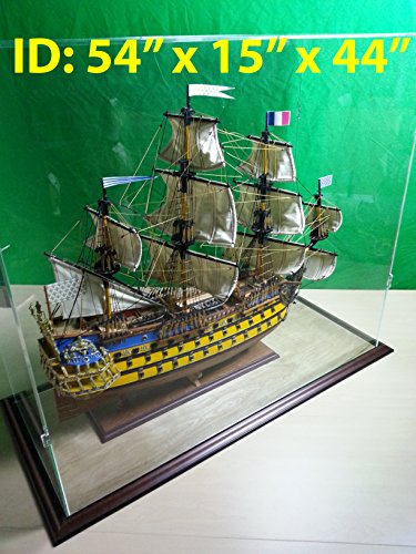 Acrylicjob Clear Acrylic Display Case 54x15x44 Inch for Tall Model Ships