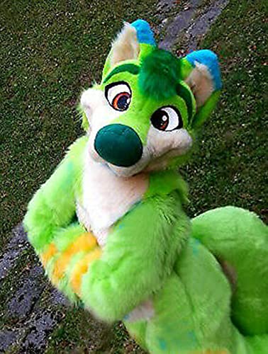 FurryMascot Grey Kemono Eyes Cat Fursuit Fullsuit Teen Costume