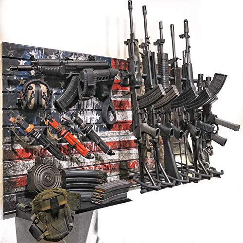 Hold Up Displays Gun Rack Slatwall Rifle and Pistol Modular Display System HD93-F