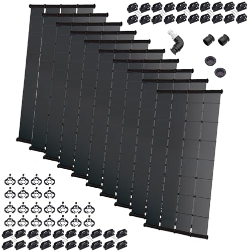 Fenix Pool Solar Sun Value Solar Pool Heater DIY Kit Black