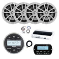 Enrock Marine JBL PRV-175 Marine Stereo Receiver & 4x 6.5" Speakers Kit White