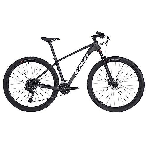 SAVADECK Carbon Fiber Mountain Bike Black 29 * 19