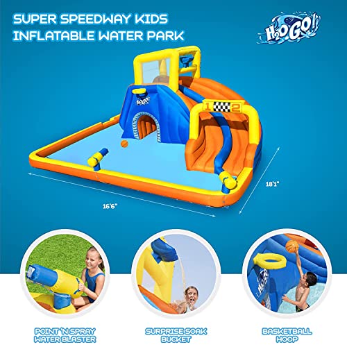 Bestway H2OGO! Super Double Racing Inflatable Water Park Super Speedway