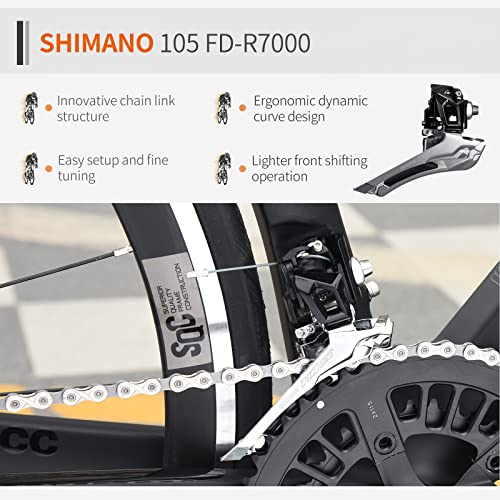 SAVADECK Carbon Road Bike Windwar5.0 Black White