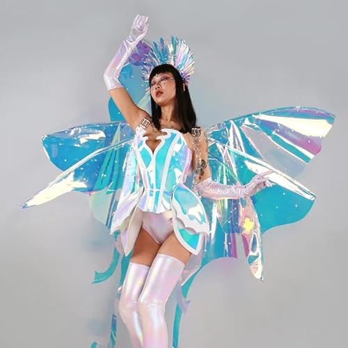 HoHoHuo Nightclub Gogo Dancer Costume Multicolored Medium