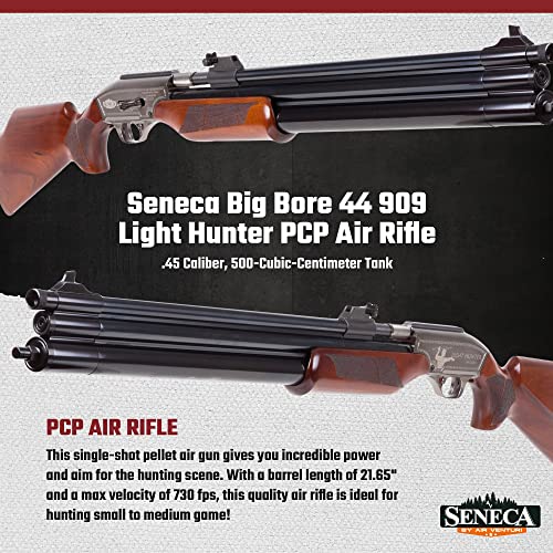 Seneca Big Bore .44 909 Light Hunter PCP Air Rifle Black/Brown