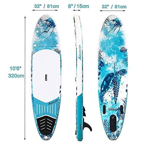 AQUBONA Inflatable Stand Up Paddle Board Ocean Blue