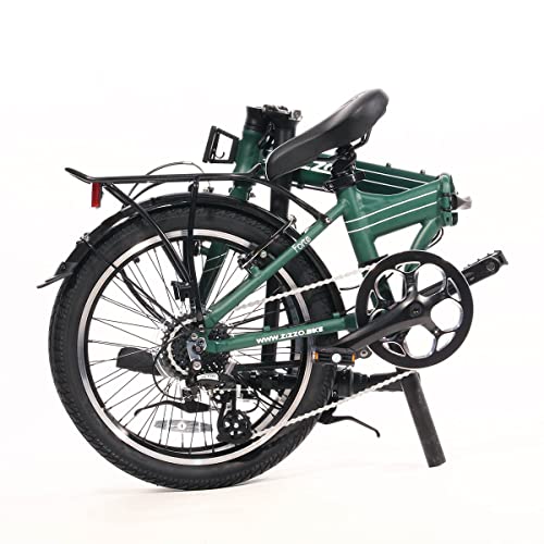 ZiZZO Forte Heavy Duty Folding Bike 20-Inch Green 8
