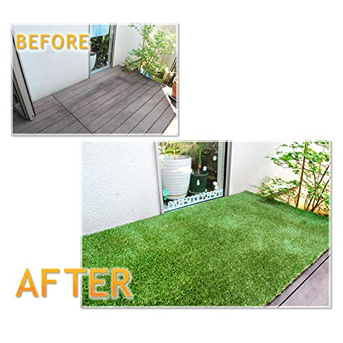 Fas Home Artificial Grass Turf 10FTX58FT 0.8" Pile Height Customized Width-10FT