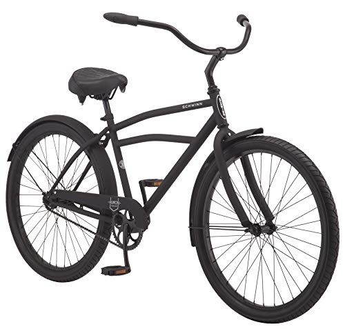 Schwinn Huron Adult Beach Cruiser Bike 26-Inch Black