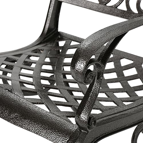 Christopher Knight Home Hallandale 7-Pc Outdoor Sarasota Dining Set Hammered Bronze