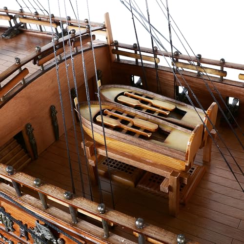 Old Modern Handicrafts Sovereign of The Seas Ship Model Natural Wood