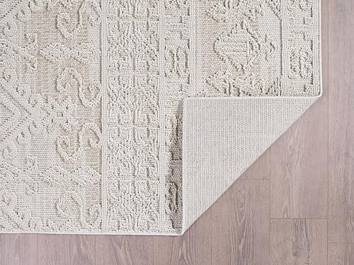 NEW HOME Prestige Natural Textured Indoor/Outdoor Area Rug Natural