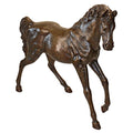 Design Toscano Trotting Thoroughbred Horse Cast Bronze Garden Statue Bronze