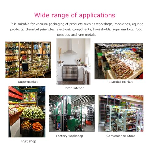 Banfluxion 110V Single Chamber Vacuum Packaging Machine 900W Sealer for Meat, Vegetables, Fruits