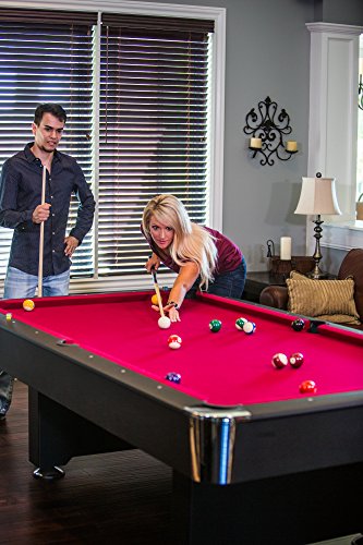 Mizerak Donovan II 8’ Billiard Table Black/Red