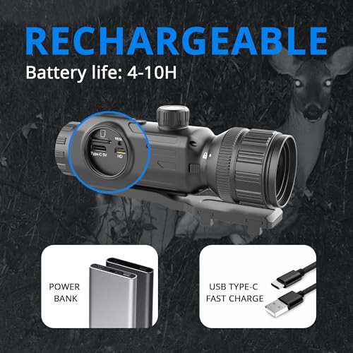 Oneleaf.ai Commander NV500 4K Digital Night Vision Riflescope with Rangefinder