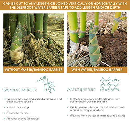 DeepRoot Water Barrier Bamboo Garden Barrier 36" x 100' Roll Black